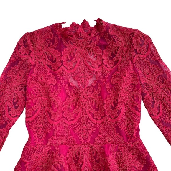 Saylor Red Raspberry Rita Lace dress - Picture 6 of 15